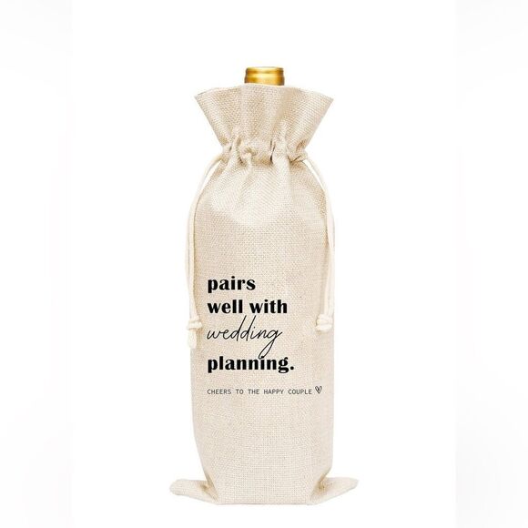 Other - Burlap Wine Bottle Bag 🍷